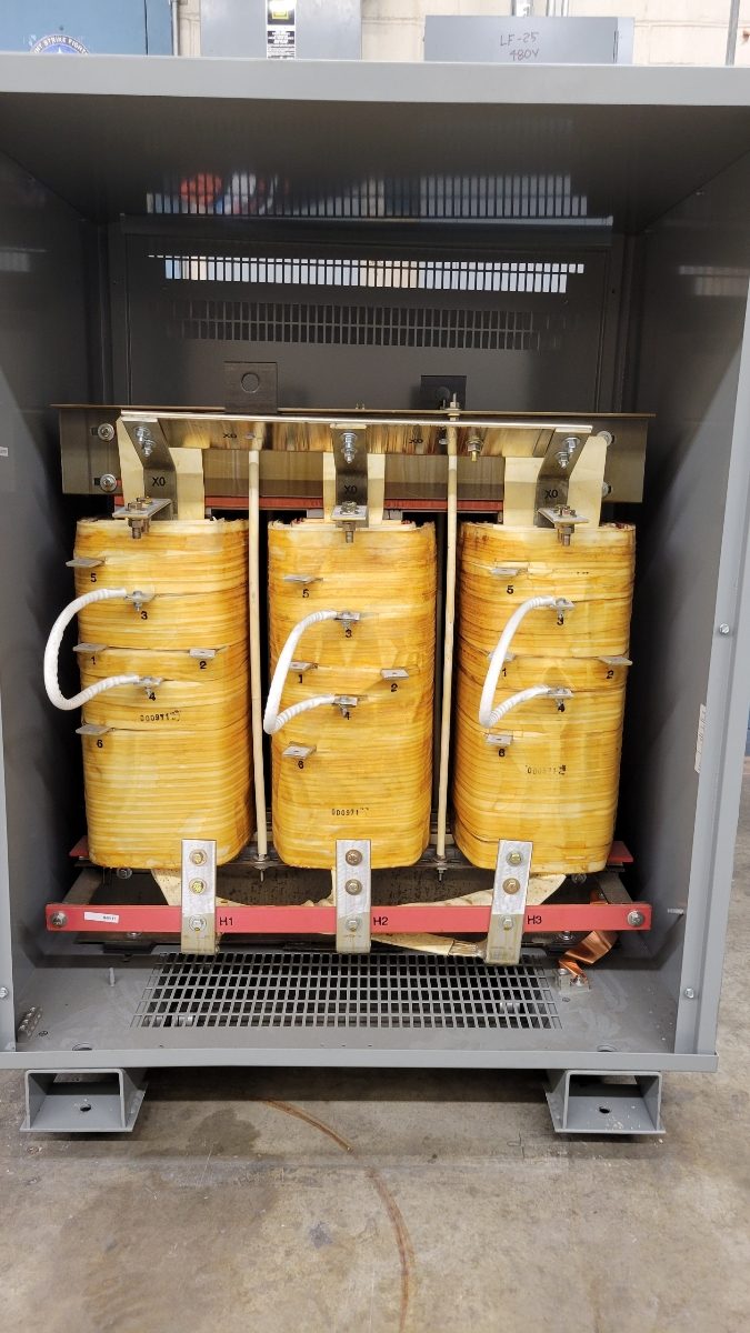 Dry-type transformer install